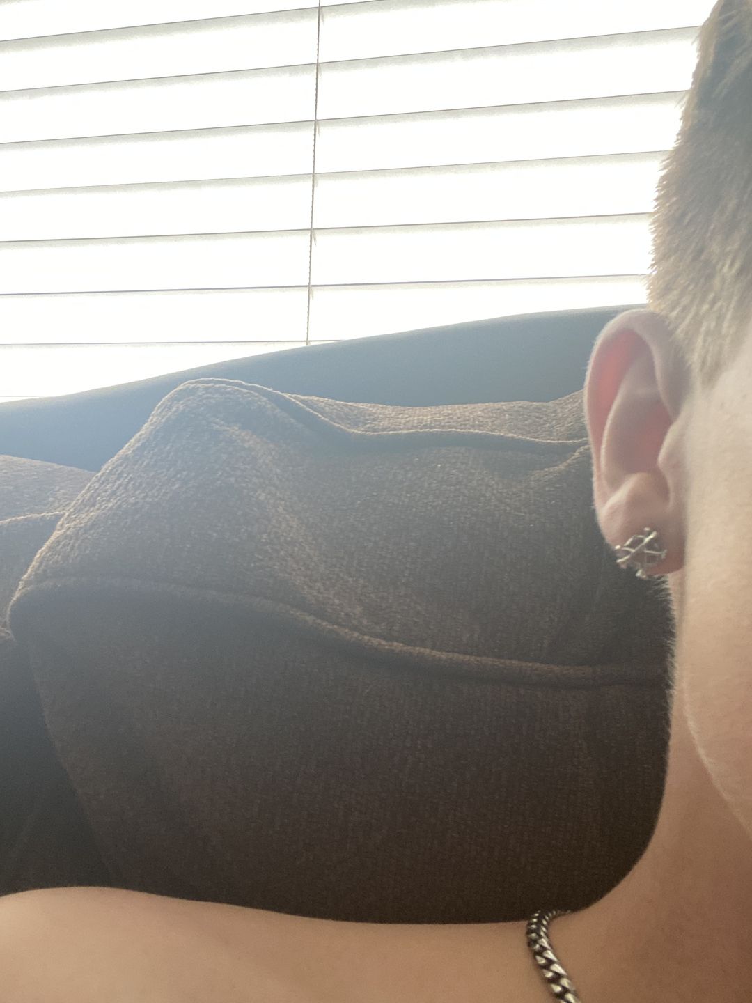Customer photo review of ANARCHY BONE EARRINGS (STUD)