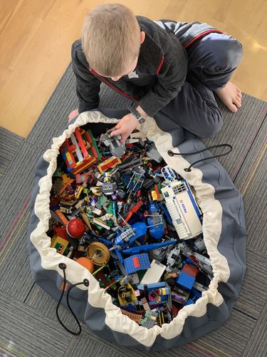 Customer photo review of Super Toy Storage Bag - Seattle Gray