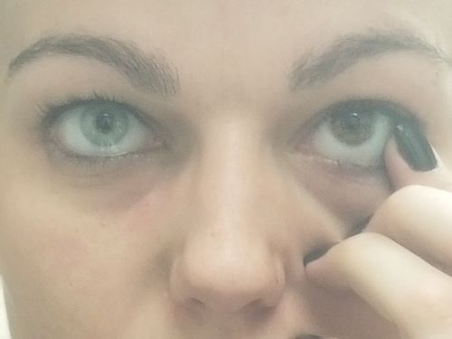 Customer photo review of Topaz Prescription Colored Contact Lenses