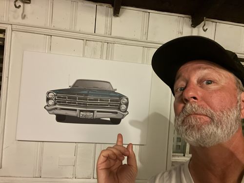 Customer photo review of Custom Car Portrait