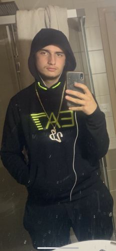 Customer photo review of 6mm Iced Out Miami Cuban Chain 18K Gold Finish