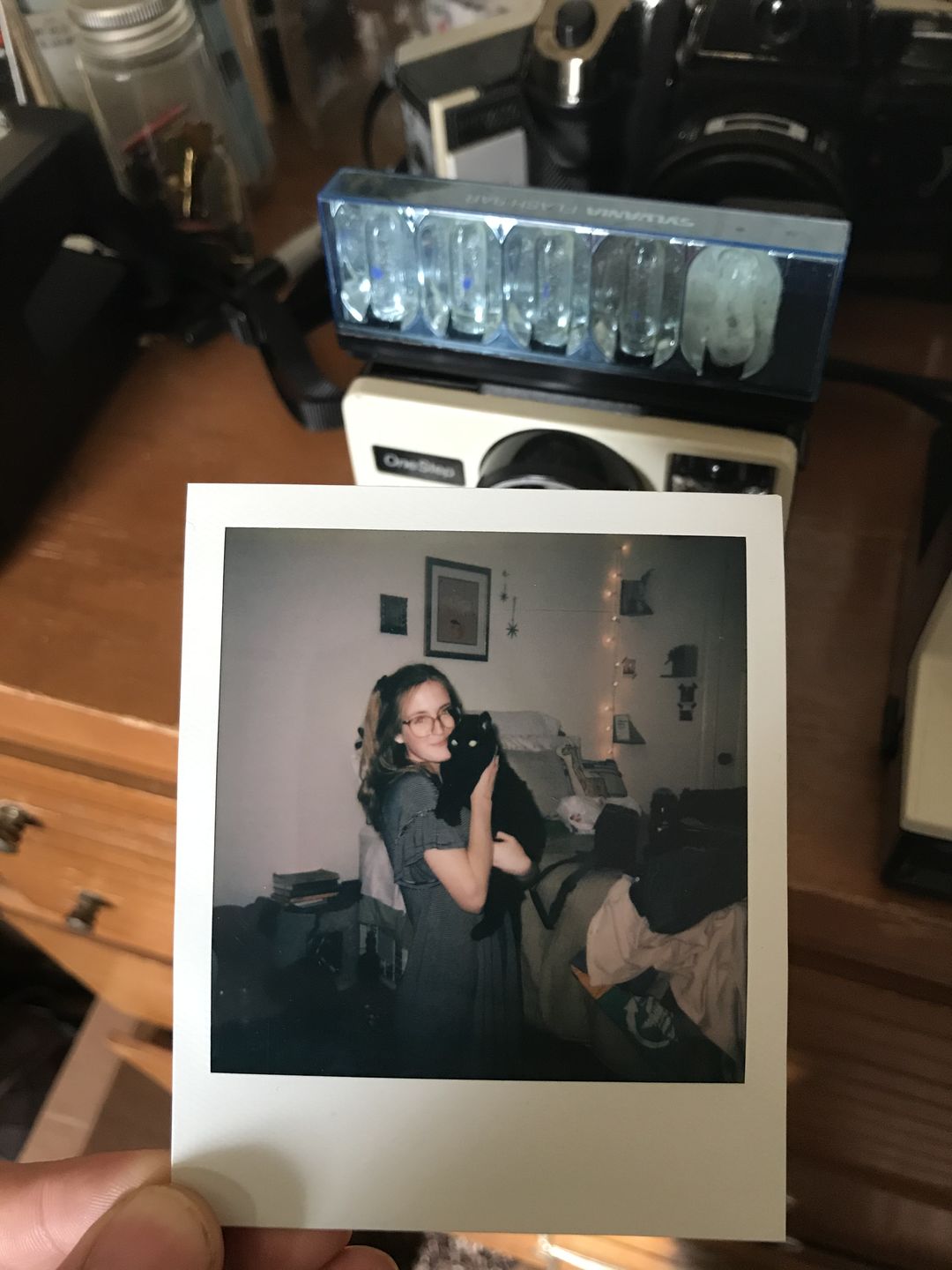 Customer photo review of Flash Bar for Polaroid SX-70 Cameras