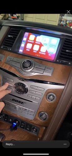 Customer photo review of Infiniti QX80 2013-2020 Wireless Apple CarPlay & Android Auto Module Integration