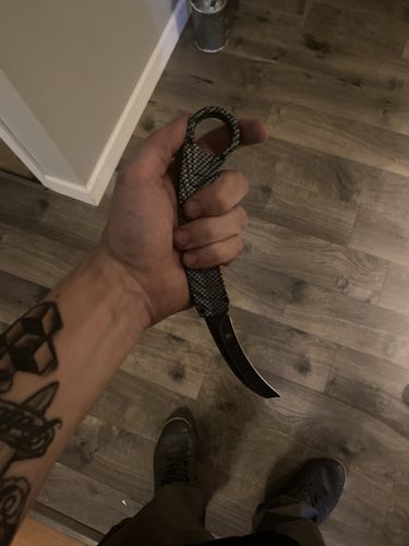 Customer photo review of REAPER KARAMBIT OTF (CARBON)