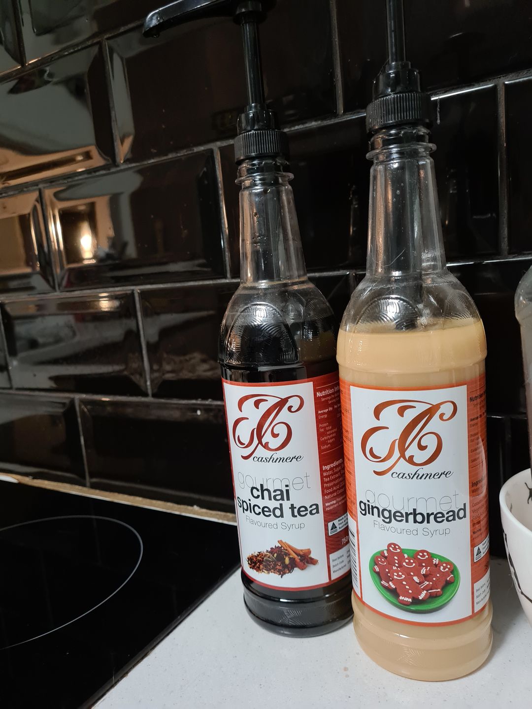 Customer photo review of Gingerbread Coffee Syrup
