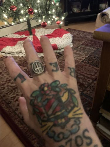 Customer photo review of ANTIQUE CROSS RING