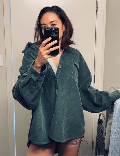 Customer photo review of Oversized Corduroy Jacket