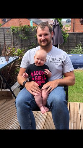 Customer photo review of Personalised Daddy & Girl Star Established Matching T-Shirts (MRK X)