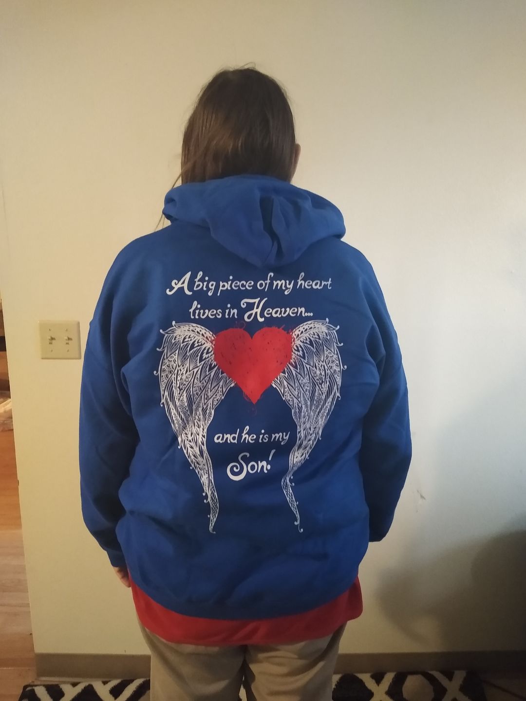 Customer photo review of Son - A Big Piece of my Heart Hoodie