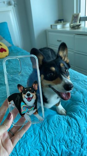 Customer photo review of Custom Pet Phone Case
