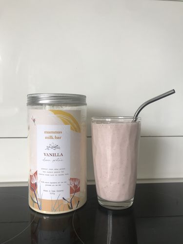 Customer photo review of Vanilla Premium Whey Protein