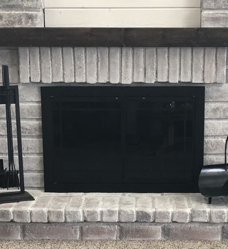Customer photo review of Brookfield - Masonry & Prefab Fireplace Glass Doors