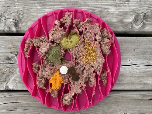 Customer photo review of Extra Strength Omega Hemp Soft Chews Large Breed 30 Count Bag w/ 6MG CBD Per Chew