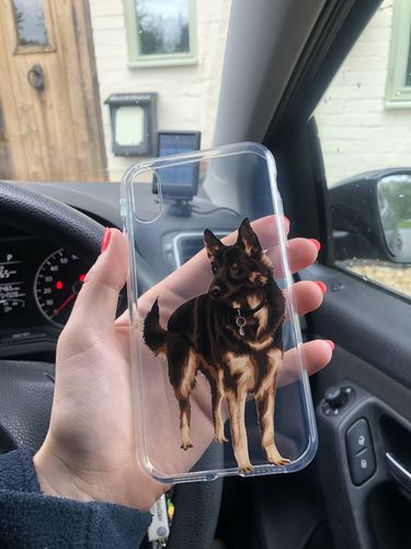 Customer photo review of Custom Pet Phone Case