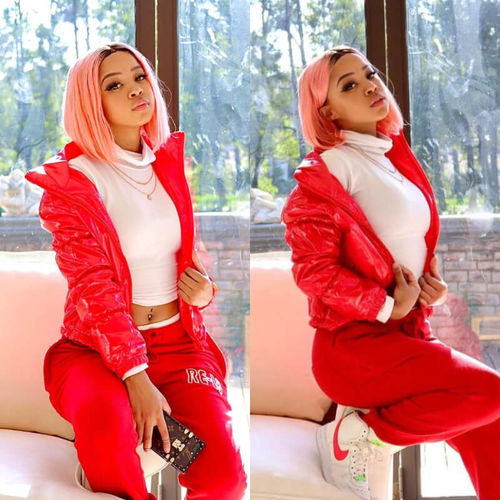 Customer photo review of Fashion PU Puff Sleeve Solid Color Coat