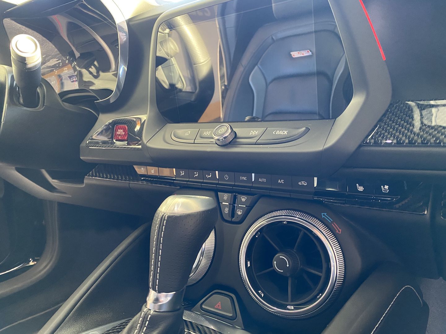 Customer photo review of Start/Stop Button Surround Trim Cover for 2016-2020 6th Gen Chevy Camaro