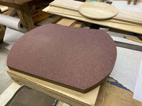Customer photo review of 16 Inch Adhesive Back Aluminum Oxide Multipurpose Sanding Disc
