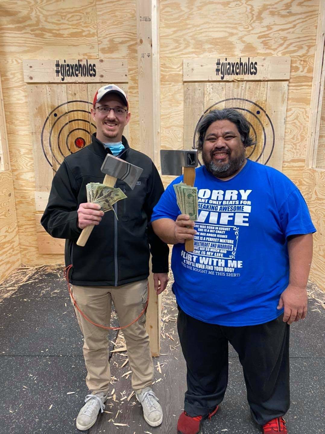 Customer photo review of The Corporal Throwing Axe