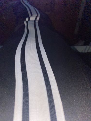 Customer photo review of Premium Triple Stripe Track Pants Red - White (ZCM4841)