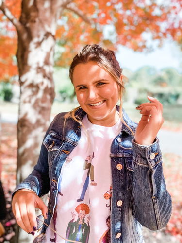 Customer photo review of Hocus Pocus Characters Sweatshirt