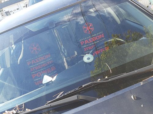 Customer photo review of The Sith Code Universal Fit Car Seat Covers