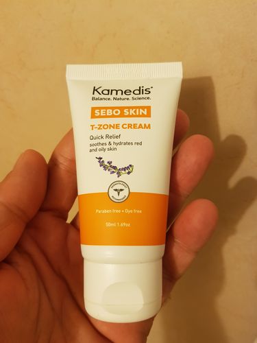 Customer photo review of SEBO SKIN  T-ZONE CREAM  קרם פנים טיפולי  לעור מגורה, אדמומי ומתקלף  50 מ"ל