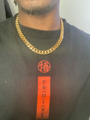 Customer photo review of Cuban Chain Gold | 12mm