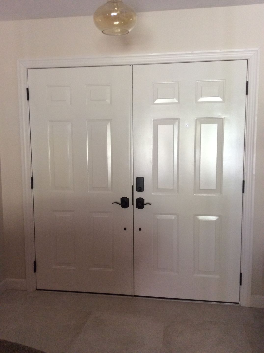 Customer photo review of Oil-Rubbed Bronze Hinge Set (3 hinges in set)