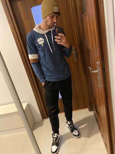 Customer photo review of Uchiha - Varsity Hoodie