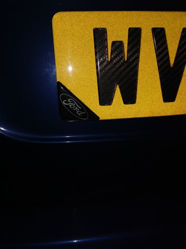 Customer photo review of Domed Number Plate Badges