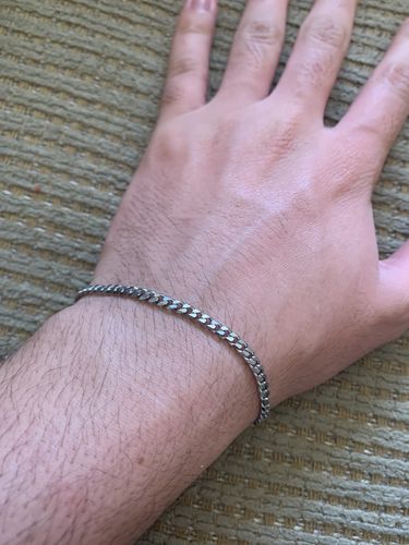 Customer photo review of mini “industrial” bracelet