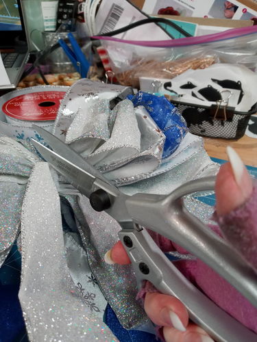 Customer photo review of 9.5"L Heavy Duty Multi-Function Scissors Grey MT1064