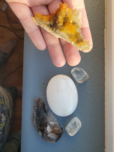 Customer photo review of Amazonite Palmstone