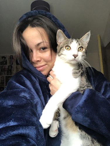 Customer photo review of SweetPlaid™ - Bleu