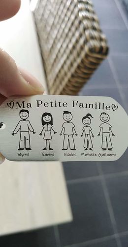 Customer photo review of Porte Clé - Ma Petite Famille