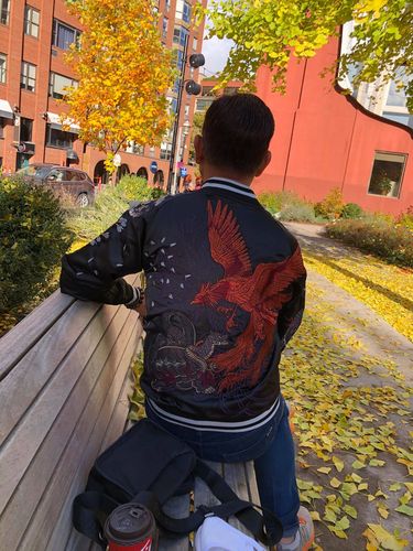 Customer photo review of Four Legendary Creatures Sukajan Souvenir Jacket