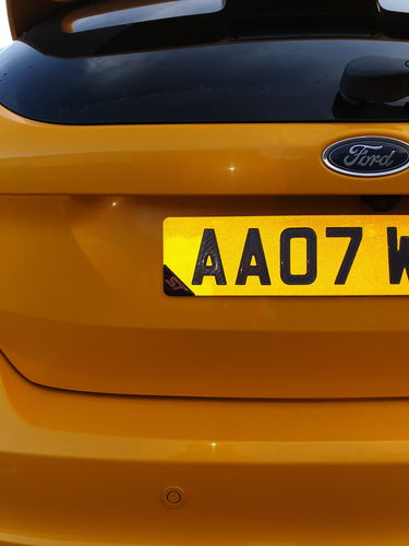 Customer photo review of Domed Number Plate Badges