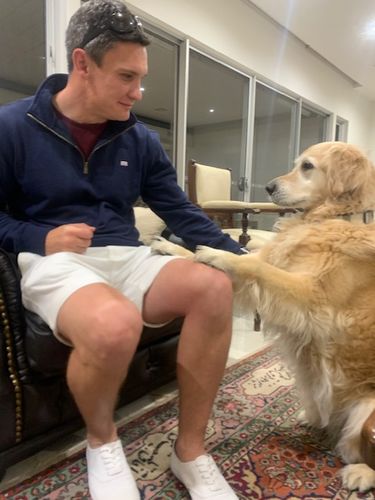 Customer photo review of Quarter Zip Navy