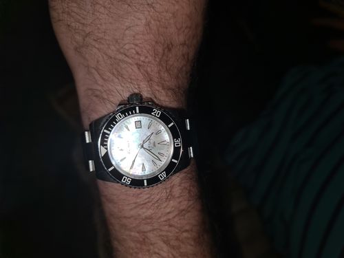 Customer photo review of Aquacy 1769 Hei Matau Men's Automatic 300M White Diver MOP Watch 1769.WMP.B.S