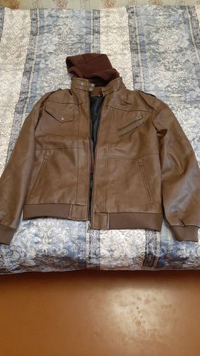 Customer photo review of New Men's Leather Jackets Autumn Casual Motorcycle PU Jacket