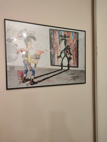 Customer photo review of "Man who paints faster than his shadow"  - limitée à 150 exemplaires