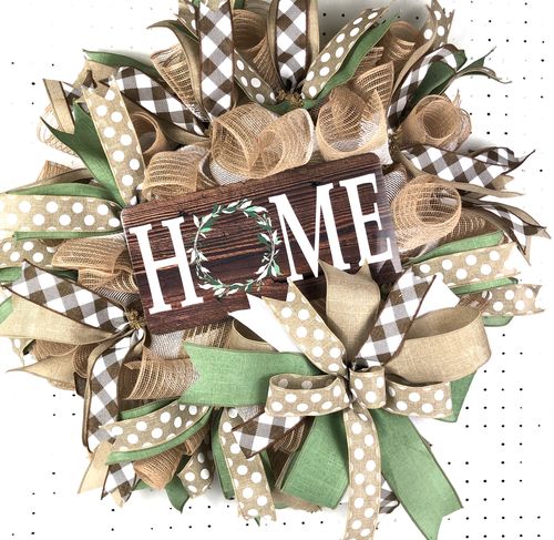 Customer photo review of Home DecoMesh Wreath Kit