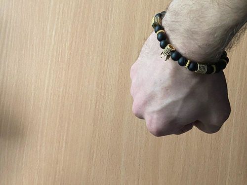 Customer photo review of DiceKing™ - Zwarte Dobbelsteen Armband