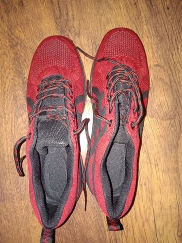 Customer photo review of SOLID Sneakers "Trail Knit" Steel Toecap Reinforced Work Safety Shoes -Red-