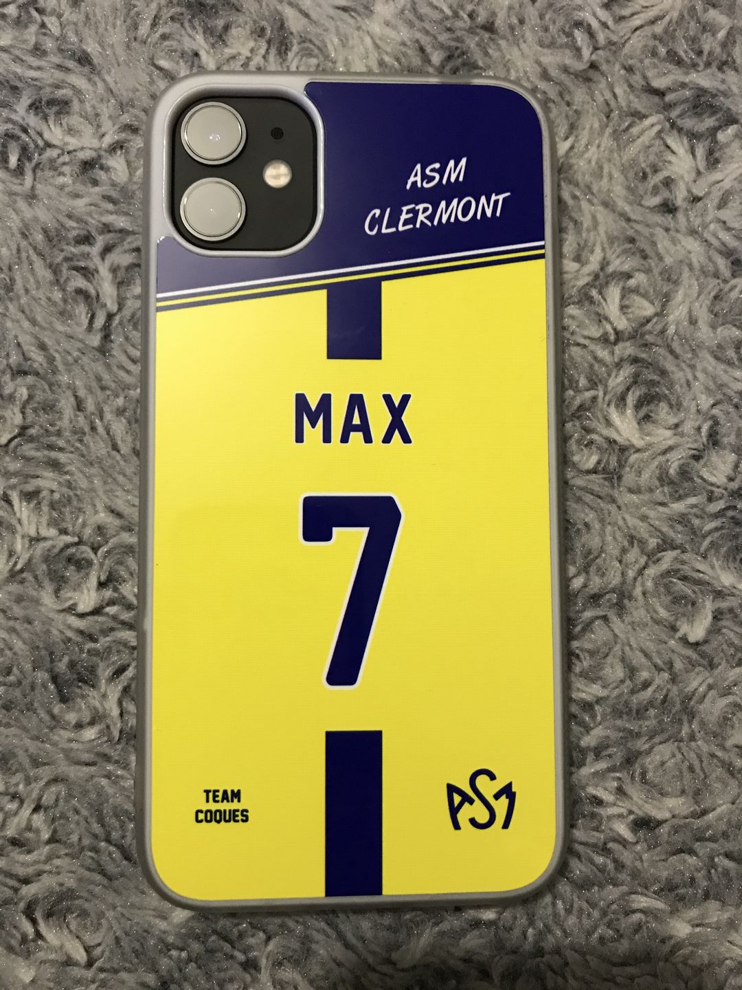 Customer photo review of Coque rugby ASM CLERMONT - flocage 100% personnalisable - iPhone smartphone