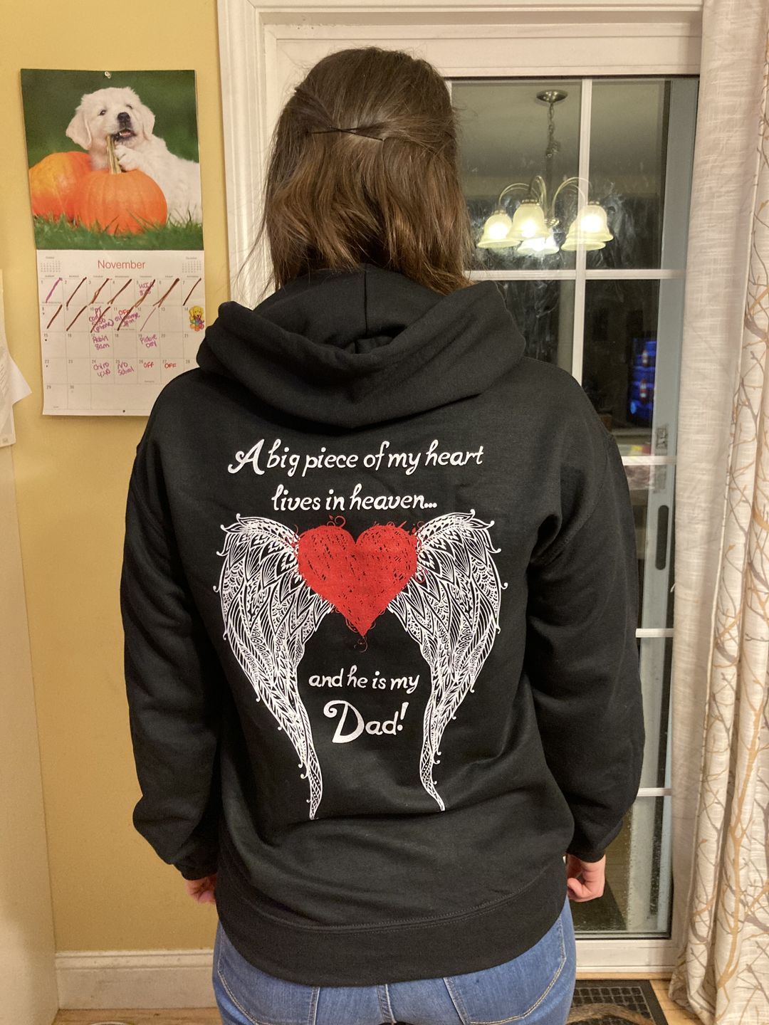 Customer photo review of Dad - A Big Piece of my Heart Hoodie