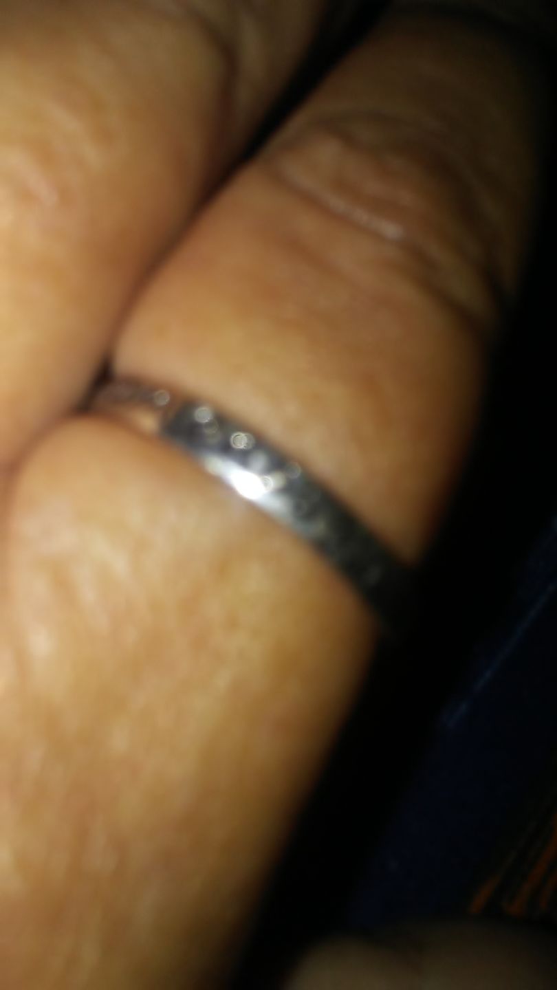 Customer photo review of 925 Sterling Silver 'I Am Enough' Ring