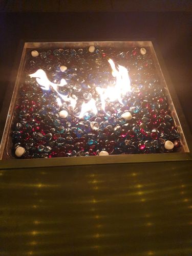 Customer photo review of RUBY RED REFLECTIVE BEAD