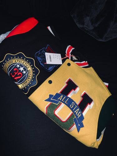 Customer photo review of ALL STAR VARSITY JACKET - BLACK