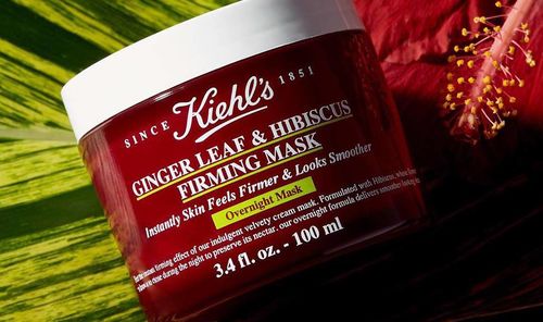 Customer photo review of Kiehl's Ginger Leaf & Hibiscus Firming Overnight Mask